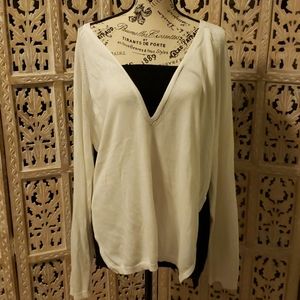 White and Black Sweater